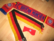FC BAYERN - Fußball 2 x Strick Schal FCB + DE Schal + Stirnband Fleece rot FCB