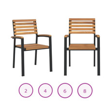 Stapelbare Gartenstühle