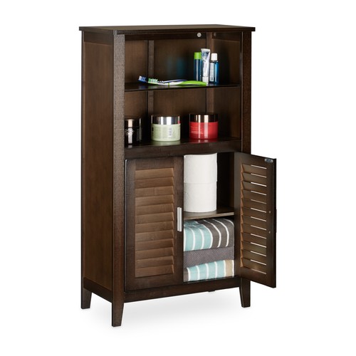 Badezimmerschrank braun
