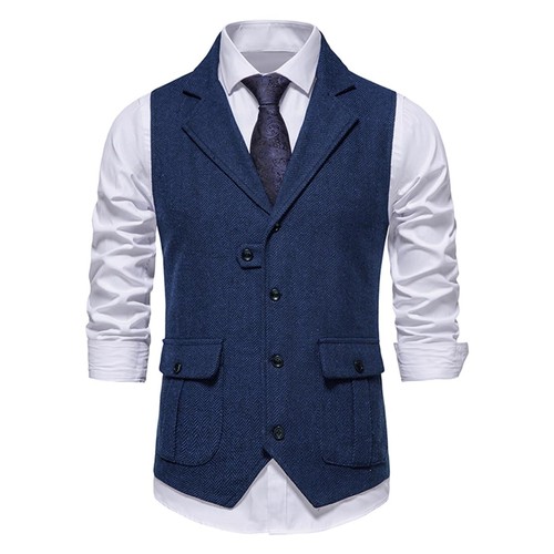 Herren anzugweste tweed - herren, revers