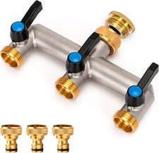 3-Wege Messing Wasserhahn