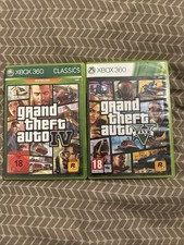 Grand Theft Auto v GTA 4 + 5 Microsoft Xbox 360