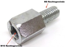 Spiegeladapter Spiegel Adapter - M10 Rechtsgewinde auf M8 Rechtsgewinde