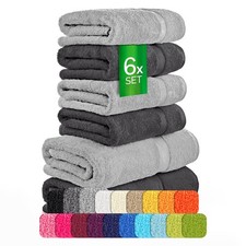Handtücher Duschtücher Set - etérea Carli 6er Set 100% Baumwolle - Soft & Weich
