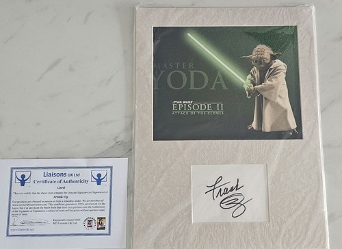 Frank signiert yoda - oz, display
