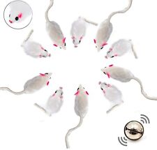 10 St. ELANOX Spielmäuse Spielmaus Katzenspielzeug farbmix oder nur weiß neu