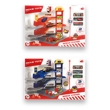 Dickie Toys Rettungsstation Parkgarage Rescue Station SOS Feuerwehr Polizei Auto