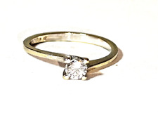 Brillantring 14 kt  = 585 Weißgold  Echtgold  Brill 0,26 ct Goldring  Größe 54