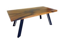Massivholz Epoxidharz Tisch