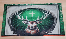 Jägermeister Fahne Flagge Wand Deko Banner 110 x 60 cm Hirsch Motiv