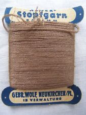Seidenglanz Stopfgarn braun beige Stopftwist Stopfwolle Beilaufgarn vintage Garn