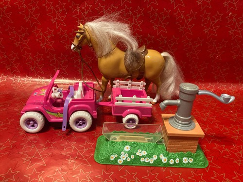 Barbie shelly jeep anhänger - jeep,