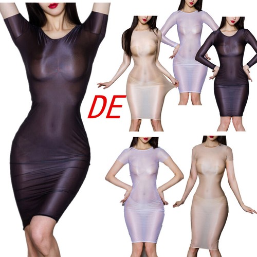 Damen transparent kleid - damen,