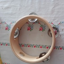 Tamburin mit 3 Schellen - 15cm Kinder ab 3 Jahren #96