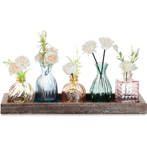 Mini glasvasen set bunt - set, mit