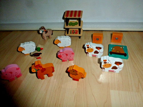 Spielzeug holztiere futter - spielzeug, +