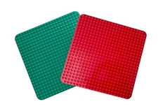 Lego Duplo Grundplatte, Bauplatte groß, grün oder rot, Größe 38x38 cm, aussuchen