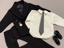 Barbie Ken Fashion Kleidung,Smoking, Hochzeitsanzug,Anzug,Jacket, Business,Uhr ￼