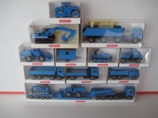 Wiking H0 1:87, 11 Baufahrzeuge,Tieflader,LKW,Bagger,Kran u. a. neuwertig in OVP
