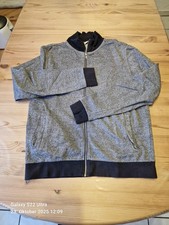 Strickjacke von C&A® Baumwolle, Grau/Schwarz, Gr. L (013)