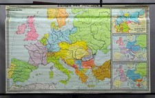 Schulwandkarte vintage Poster