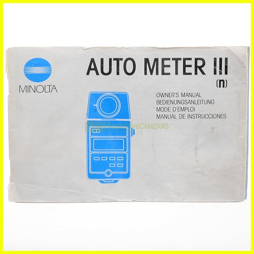Minolta auto meter - auto, iii