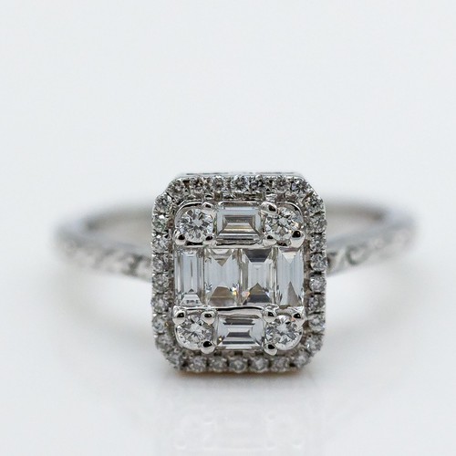 Ring 750 18k weißgold - ring, 40