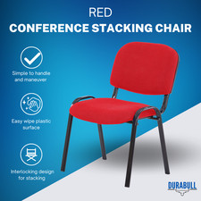 Konferenz stapelstuhl rot - konferenz,