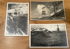 3 Echtfoto-AK Seilbahnen Wankbahn, Zugspitze, Oberstdorf