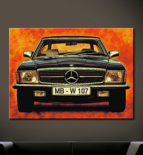 Popart mercedes benz - mercedes, sl