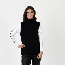 Pullover Schwarz 36 mocca by Jutta Leibfried Damen Pullunder 4.6363