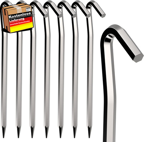 Zeltheringe aluminium 8er set - aluminium,
