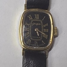 Glashütte-Damen,schwarz/gold*