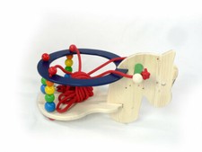 Gitterschaukel Pferdchen aus Holz Babyschaukel Kleinkindschaukel Schaukel Pferd