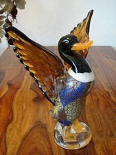 Skulptur Ente Kristall Glas