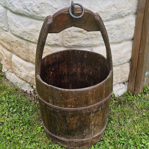 Holz brunneneimer mit - brunneneimer,
