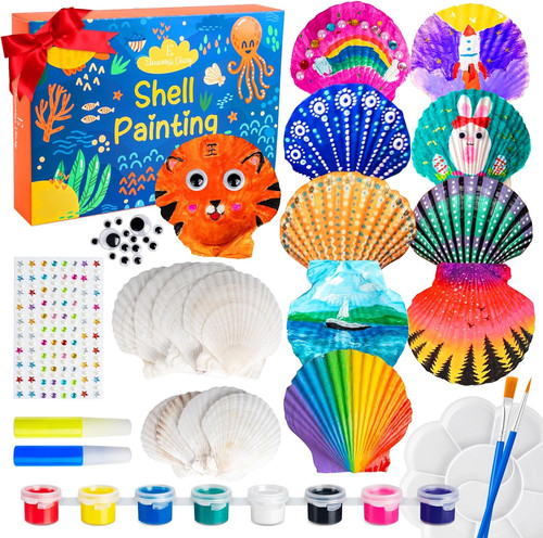 Muscheln bemalen kinder set - kinder,