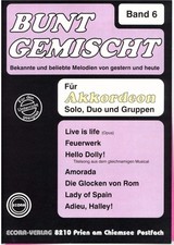 Akkordeon Noten : Bunt