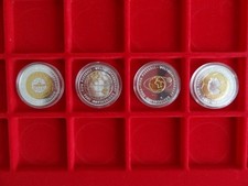 4 x 10 Euro Gedenkmünzen-FIFA