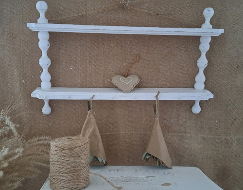 Gewürzregal weiß shabby - , chic