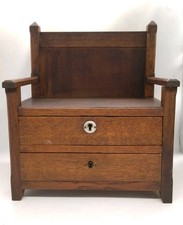 Herrliche Miniatur Modellkommode Modellbank Miniatur Sitzbank Modell Holz alt