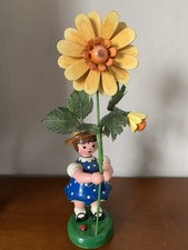 Hubrig - sehr großes Blumenkind 26 cm   - Sonnenblume - Erzgebirge