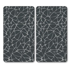 2-teilig 28,5x50 Herdabdeckung