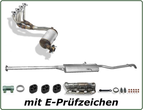 Auspuff set mit - auspuff, kat