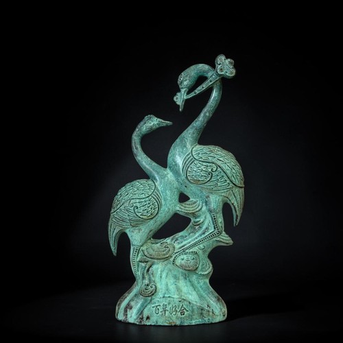 Altes kranich paar figur - altes,