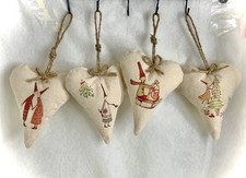 Wichtel Deko Herzen 4er Set