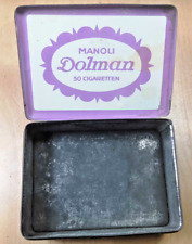 Manoli Dolman Berlin Zigarettendose 1920s Vintage Cigaretten Blechdose Alt Antik