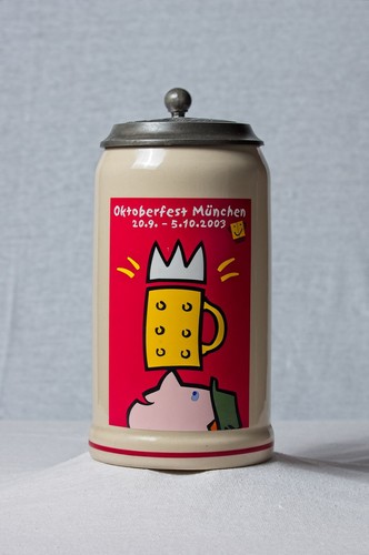 Bierkrug oktoberfest 2003 mit - oktoberfest,
