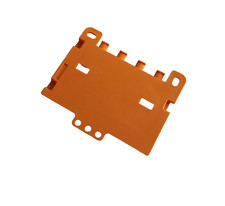 Wago 222-505 Zugentlastungsplatte für Befestigungsadapter 221 und 222 orange