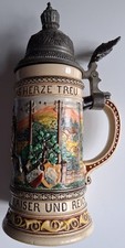 Reservistenkrug Kaiser und Reich Alle für einen Krone Adler Wort sei frei treu 